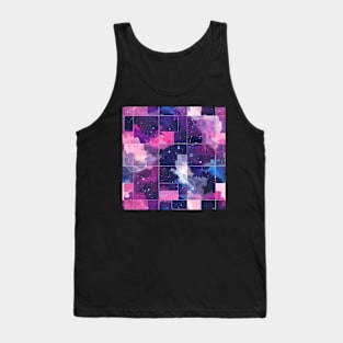 Boundless Cosmos - Infinite Nebula Seamless Pattern Tank Top